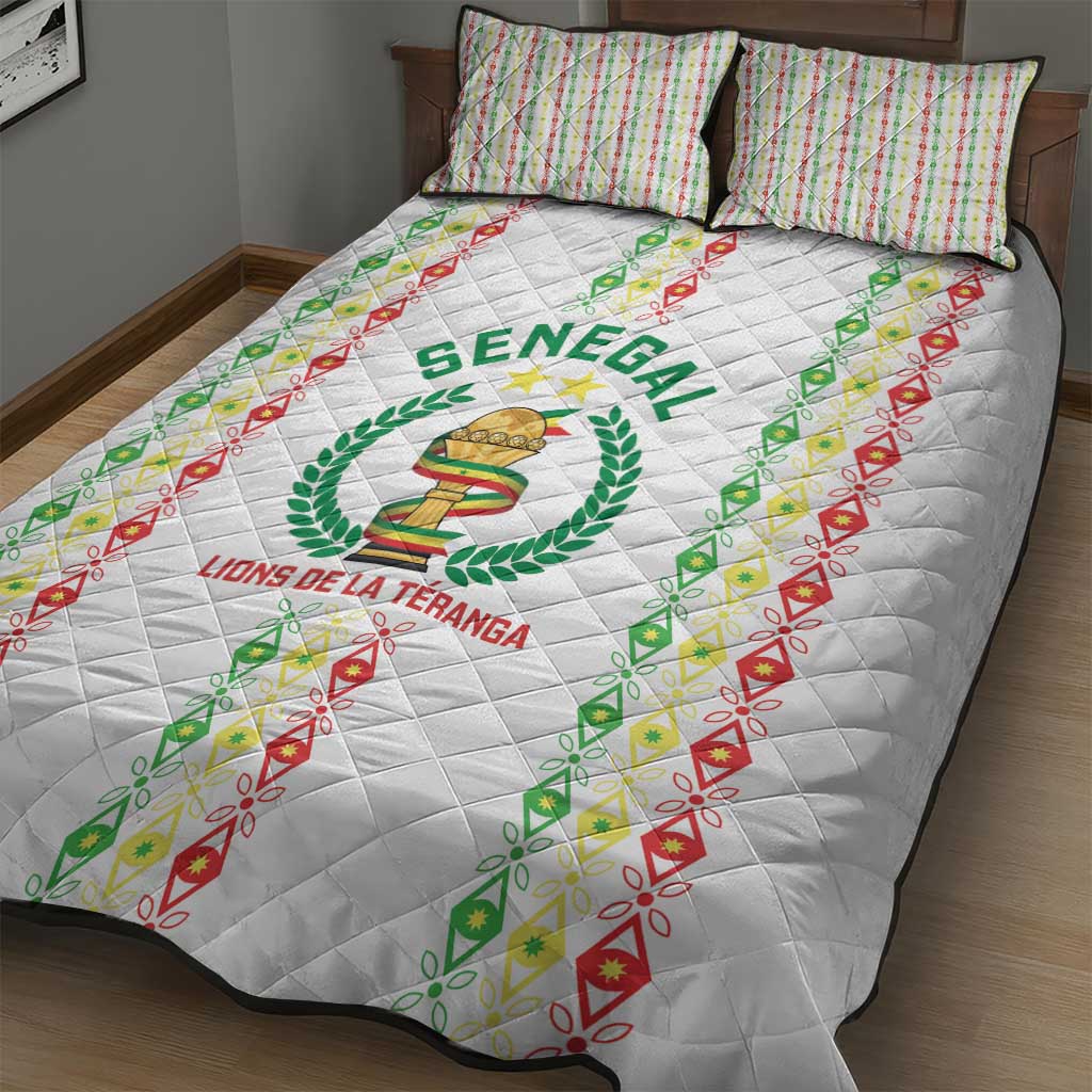 Senegal Lions of Teranga Quilt Bed Set African Football Champions 2025