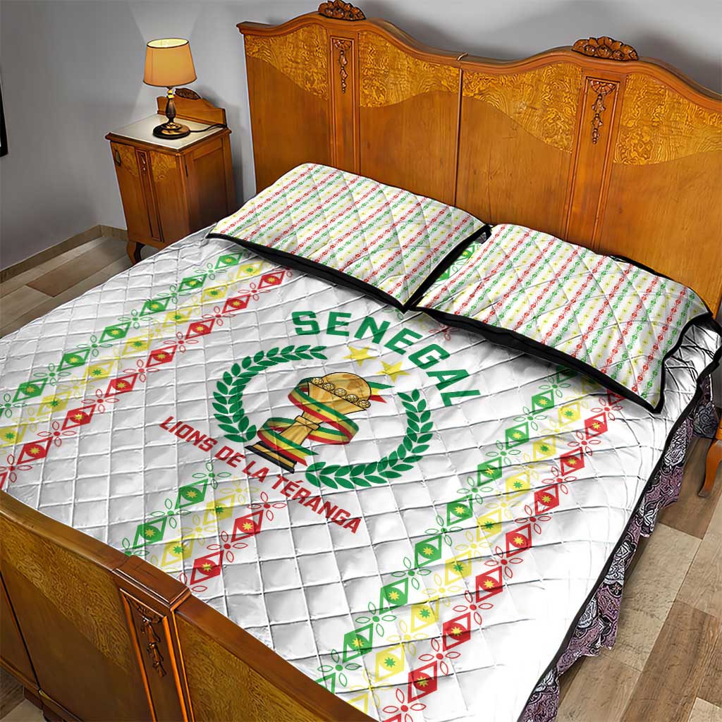 Senegal Lions of Teranga Quilt Bed Set African Football Champions 2025