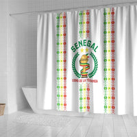Senegal Lions of Teranga Shower Curtain African Football Champions 2025