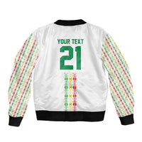 Custom Senegal Lions of Teranga Sleeve Zip Bomber Jacket African Football Champions 2025