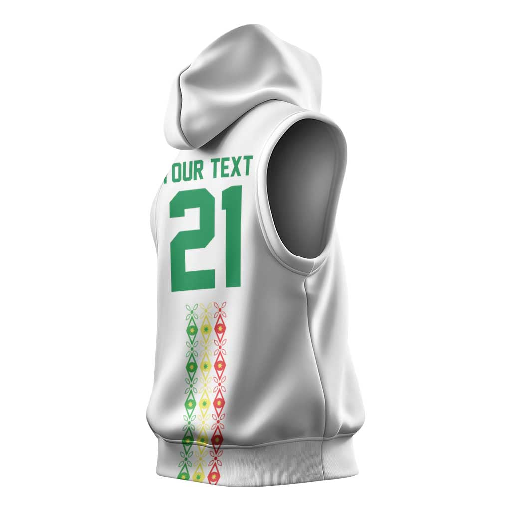 Custom Senegal Lions of Teranga Sleeveless Hoodie African Football Champions 2025