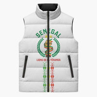 Custom Senegal Lions of Teranga Sleeveless Puffer Jacket African Football Champions 2025