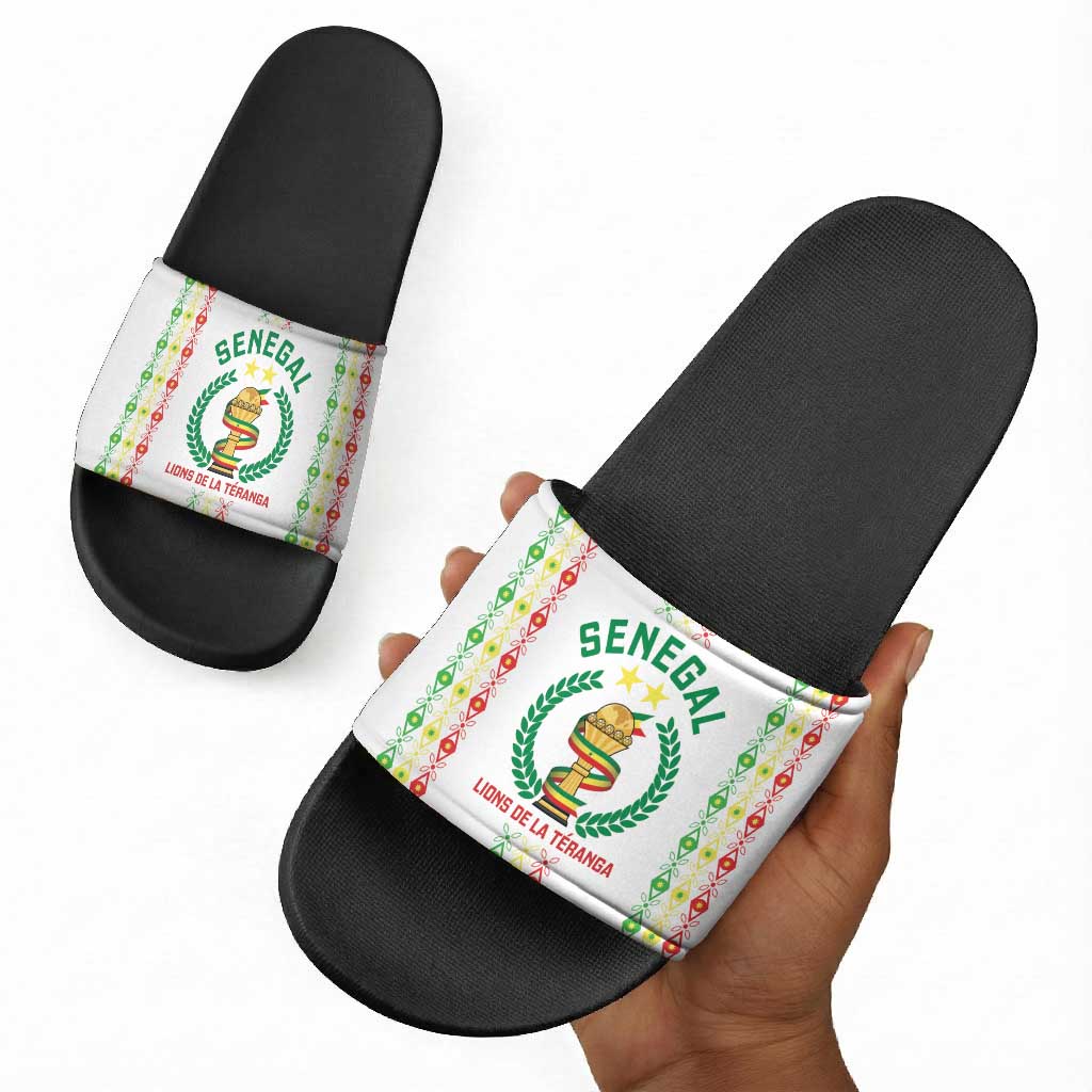 Senegal Lions of Teranga Slide Sandals African Football Champions 2025