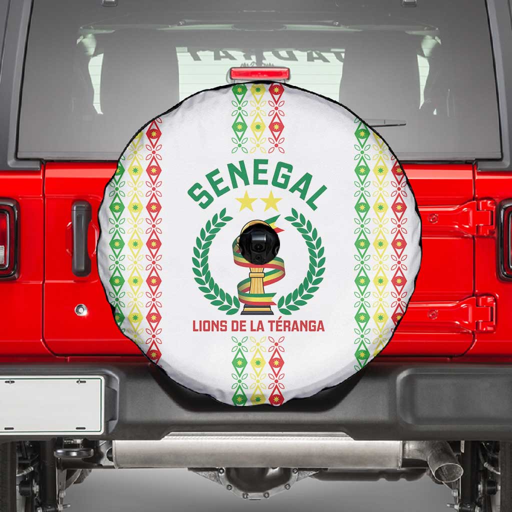 Senegal Lions of Teranga Spare Tire Cover African Football Champions 2025
