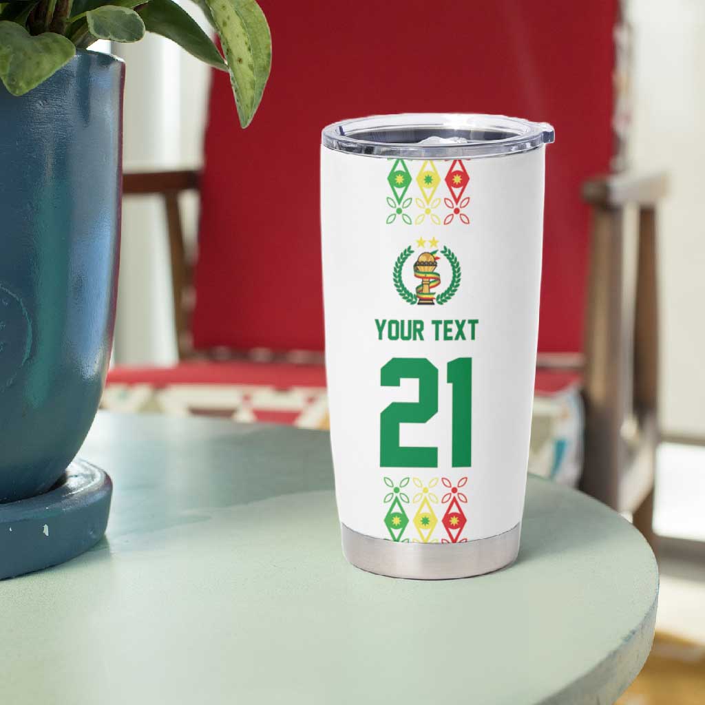 Custom Senegal Lions of Teranga Tumbler Cup African Football Champions 2025