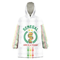 Custom Senegal Lions of Teranga Wearable Blanket Hoodie African Football Champions 2025