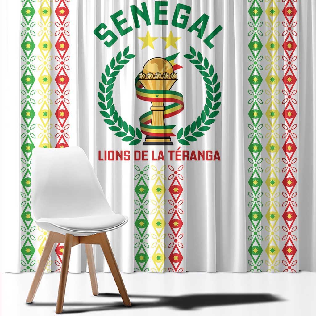 Senegal Lions of Teranga Window Curtain African Football Champions 2025