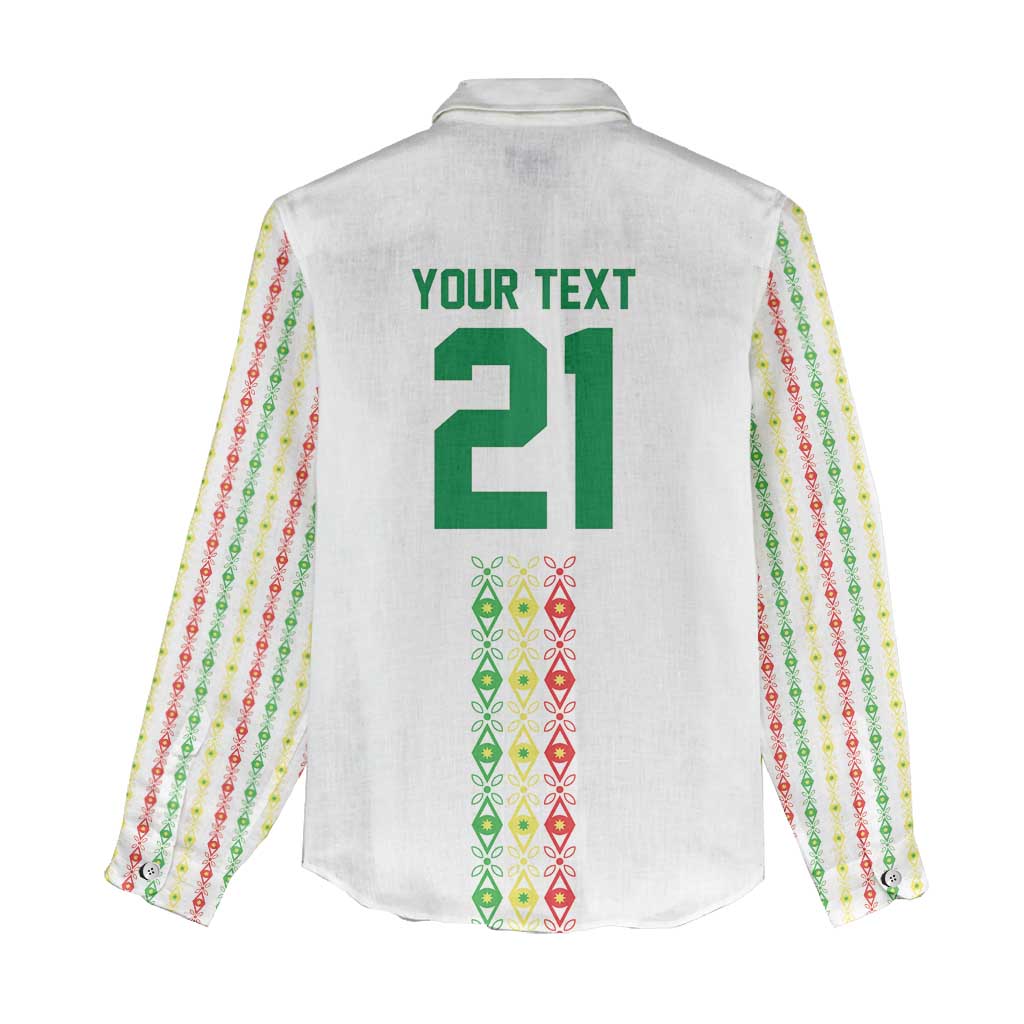 Custom Senegal Lions of Teranga Women Casual Shirt African Football Champions 2025