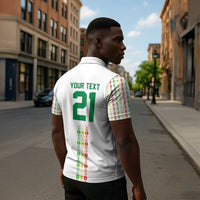 Custom Senegal Lions of Teranga Zipper Polo Shirt African Football Champions 2025