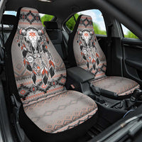 Native American Buffalo Skull Car Seat Cover with Dream Catchers Feathers