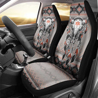 Native American Buffalo Skull Car Seat Cover with Dream Catchers Feathers