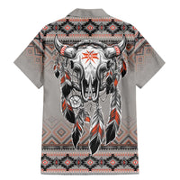 Native American Buffalo Skull Family Matching Mermaid Dress and Hawaiian Shirt with Dream Catchers Feathers