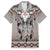 Native American Buffalo Skull Family Matching Puletasi and Hawaiian Shirt with Dream Catchers Feathers
