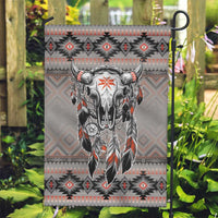 Native American Buffalo Skull Garden Flag with Dream Catchers Feathers