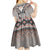 Native American Buffalo Skull Kid Short Sleeve Dress with Dream Catchers Feathers