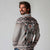 Native American Buffalo Skull Long Sleeve Polo Shirt with Dream Catchers Feathers