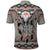 Native American Buffalo Skull Polo Shirt with Dream Catchers Feathers