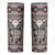 Native American Buffalo Skull Skinny Tumbler with Dream Catchers Feathers