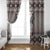 Native American Buffalo Skull Window Curtain with Dream Catchers Feathers