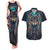 Native American Wolves Couples Matching Tank Maxi Dress and Hawaiian Shirt with Dream Catchers Feathers