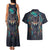 Native American Wolves Couples Matching Tank Maxi Dress and Hawaiian Shirt with Dream Catchers Feathers