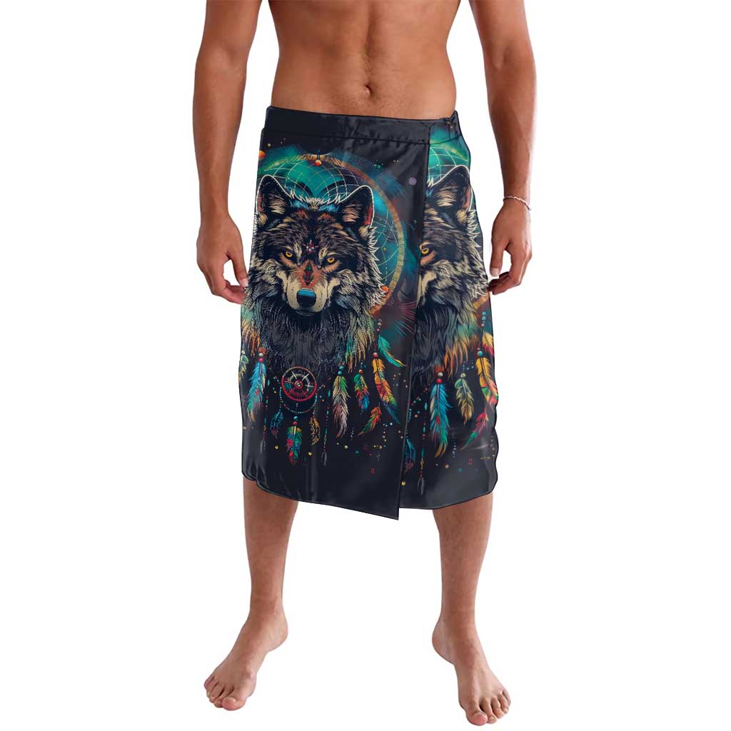 Native American Wolves Lavalava with Dream Catchers Feathers