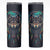 Native American Wolves Skinny Tumbler with Dream Catchers Feathers