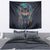 Native American Wolves Tapestry with Dream Catchers Feathers