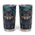 Native American Wolves Tumbler Cup with Dream Catchers Feathers