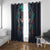 Native American Wolves Window Curtain with Dream Catchers Feathers