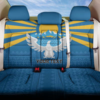 Kyrgyzstan Falcon Personalized Back Car Seat Cover Tian Shan Mountains Rising Sun