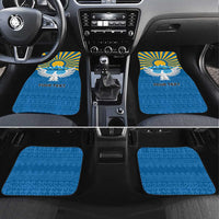 Kyrgyzstan Falcon Personalized Car Mats Tian Shan Mountains Rising Sun