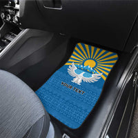 Kyrgyzstan Falcon Personalized Car Mats Tian Shan Mountains Rising Sun
