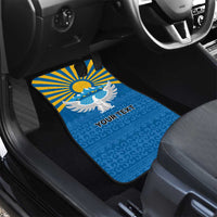 Kyrgyzstan Falcon Personalized Car Mats Tian Shan Mountains Rising Sun