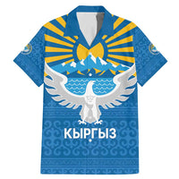 Kyrgyzstan Falcon Personalized Family Matching Mermaid Dress and Hawaiian Shirt Tian Shan Mountains Rising Sun