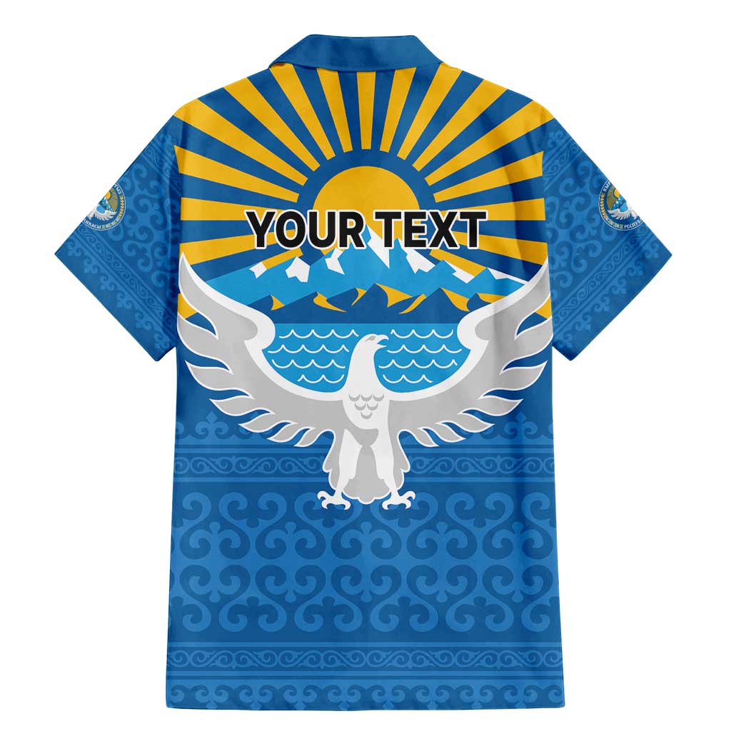 Kyrgyzstan Falcon Personalized Family Matching Mermaid Dress and Hawaiian Shirt Tian Shan Mountains Rising Sun