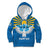 Kyrgyzstan Falcon Personalized Kid Hoodie Tian Shan Mountains Rising Sun