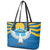 Kyrgyzstan Falcon Personalized Leather Tote Bag Tian Shan Mountains Rising Sun