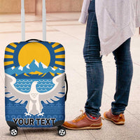Kyrgyzstan Falcon Personalized Luggage Cover Tian Shan Mountains Rising Sun