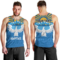 Kyrgyzstan Falcon Personalized Men Tank Top Tian Shan Mountains Rising Sun