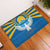 Kyrgyzstan Falcon Personalized Rubber Doormat Tian Shan Mountains Rising Sun