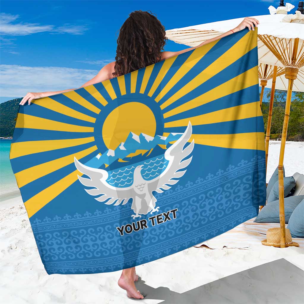 Kyrgyzstan Falcon Personalized Sarong Tian Shan Mountains Rising Sun