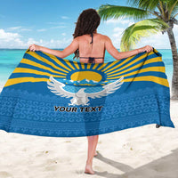 Kyrgyzstan Falcon Personalized Sarong Tian Shan Mountains Rising Sun