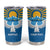 Kyrgyzstan Falcon Personalized Tumbler Cup Tian Shan Mountains Rising Sun