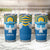 Kyrgyzstan Falcon Personalized Tumbler Cup Tian Shan Mountains Rising Sun