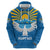 Kyrgyzstan Falcon Personalized Zip Hoodie Tian Shan Mountains Rising Sun
