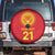 Kyrgyzstan Football Custom Spare Tire Cover Kazakh Pattern
