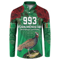 Turkmenistan 993 Custom Button Sweatshirt Turkmenistan Bitaraplygyn watanydyr