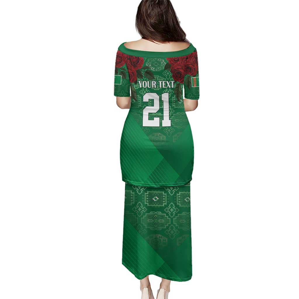 Turkmenistan 993 Custom Family Matching Puletasi and Hawaiian Shirt Turkmenistan Bitaraplygyn watanydyr