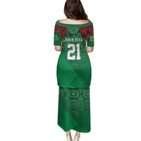 Turkmenistan 993 Custom Family Matching Puletasi and Hawaiian Shirt Turkmenistan Bitaraplygyn watanydyr